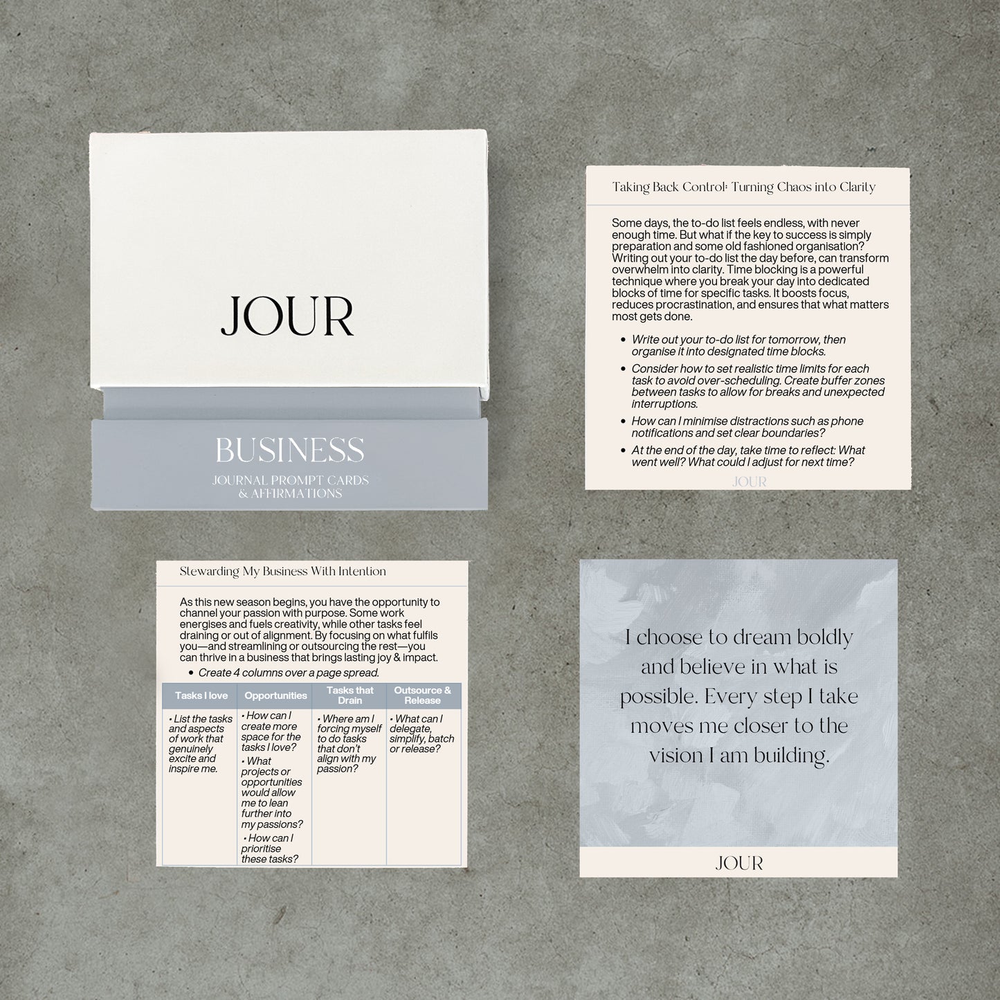 Business Prompt - Prompt & Affirmation Cards