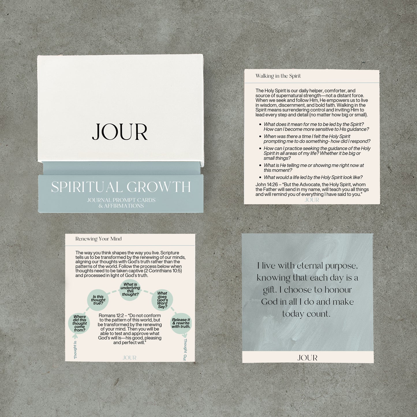Spiritual Growth - Prompt & Affirmation Cards