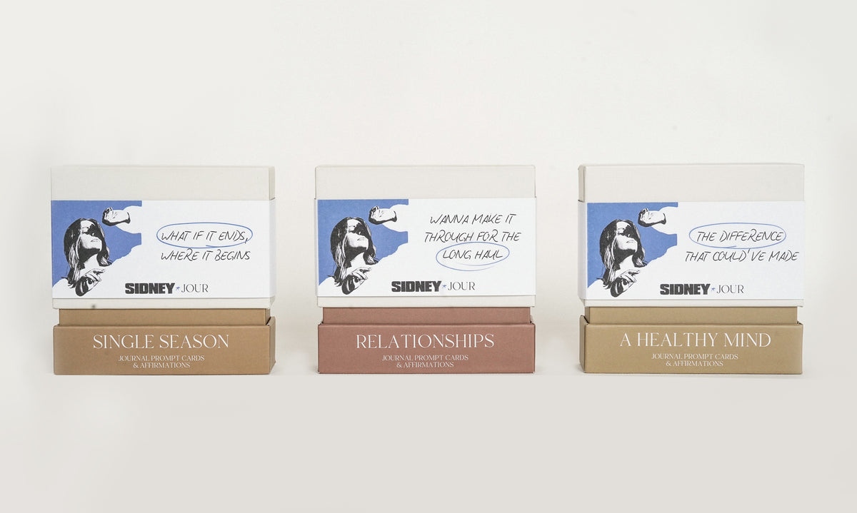Sidney x JOUR - A Healthy Mind Prompt & Affirmation Cards