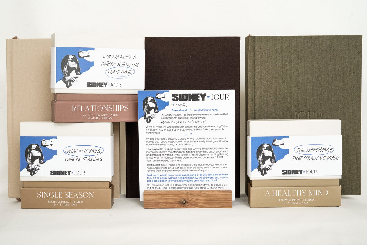 Sidney x JOUR - A Healthy Mind Prompt & Affirmation Cards