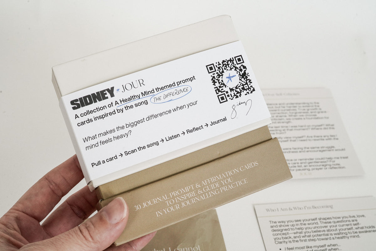 Sidney x JOUR - A Healthy Mind Prompt & Affirmation Cards
