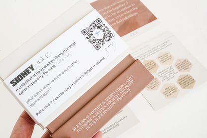 Sidney x JOUR - Relationships Prompt & Affirmation Cards