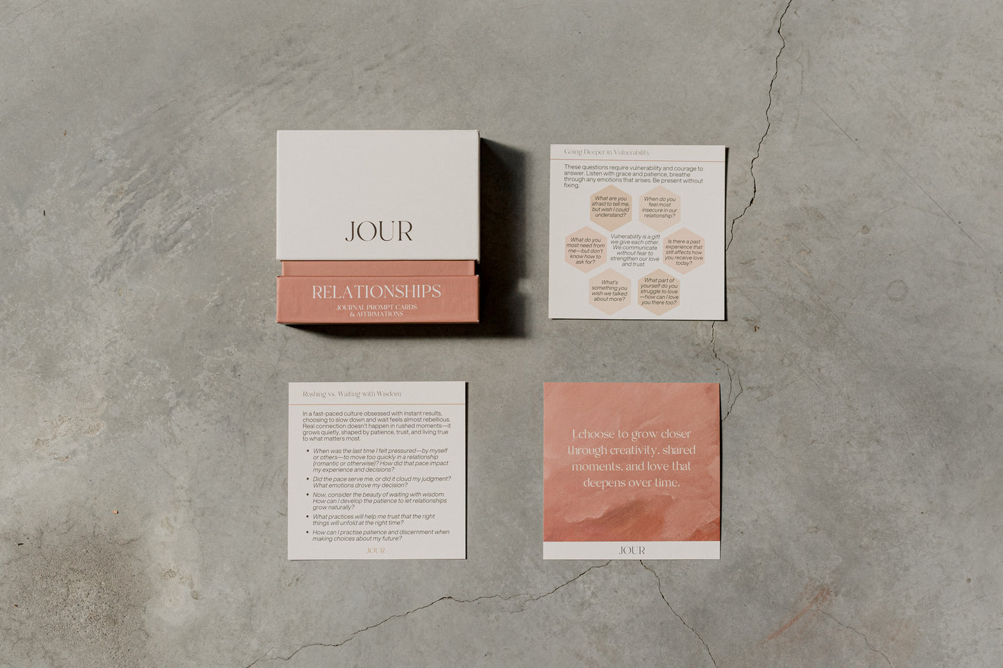 Relationships - Prompt & Affirmation Cards