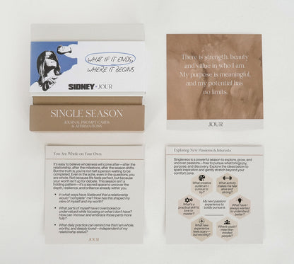 Sidney x JOUR - Single Seasons Prompt & Affirmation Cards