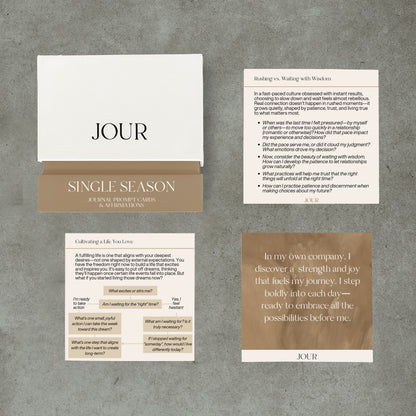 Single Seasons - Prompt & Affirmation Cards