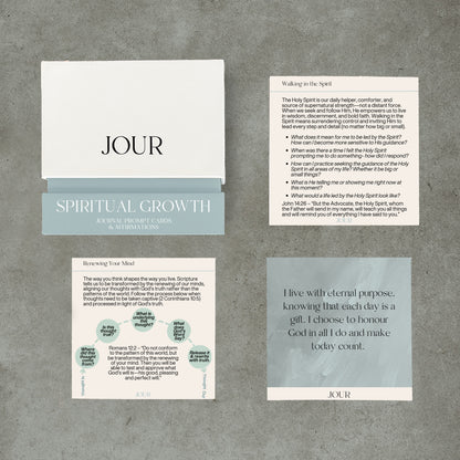 Spiritual Growth - Prompt & Affirmation Cards
